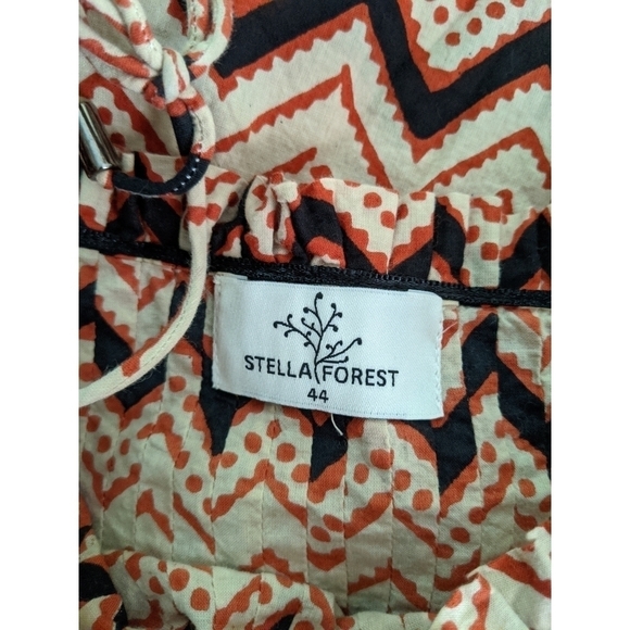 Anthro Stella Forest Chevron Tie Strap OffShoulder - Picture 9 of 9